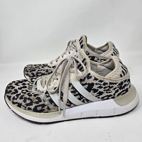 ADIDAS Womens Swift Run X W Cheetah Animal Print Running Shoes Sneakers 7.5 - Picture 3 of 8
